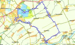 Route in Zuid-Holland