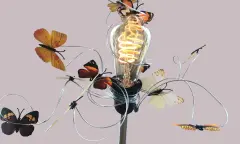 Tafellamp met vlinders