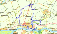 Route in Zuid-Holland