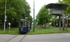 Oude tramlijn Amsterdam