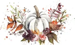 aquarel herfst hallo