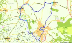 Route in het buitenland