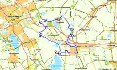 Route in Groningen