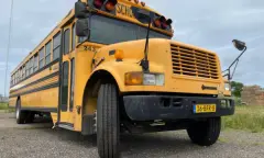Amerikaanse schoolbus Texel