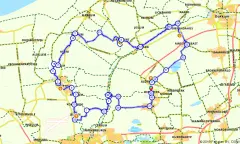 Route in Friesland