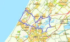 Route in Zuid-Holland