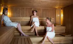 In de sauna