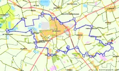 Route in Friesland