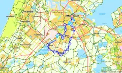 Route in Noord-Holland