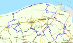 Route in Groningen