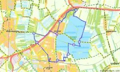 Route in Zuid-Holland