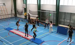 gymzaal apenkooien teamuitje