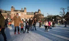 schaatsen met de ouders