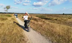 Rijden op elektrische chopper