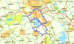 Route in Groningen