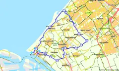 Route in Zuid-Holland