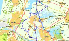 Route in Noord-Holland