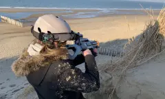 Lasergamen in de duinen