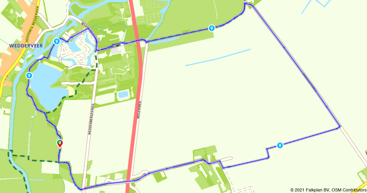 Wandelroute Wedde