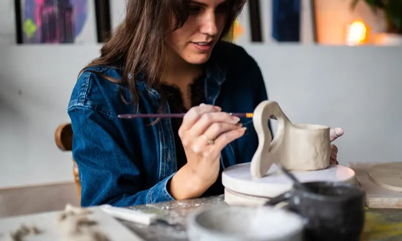 Fiana geeft de workshops