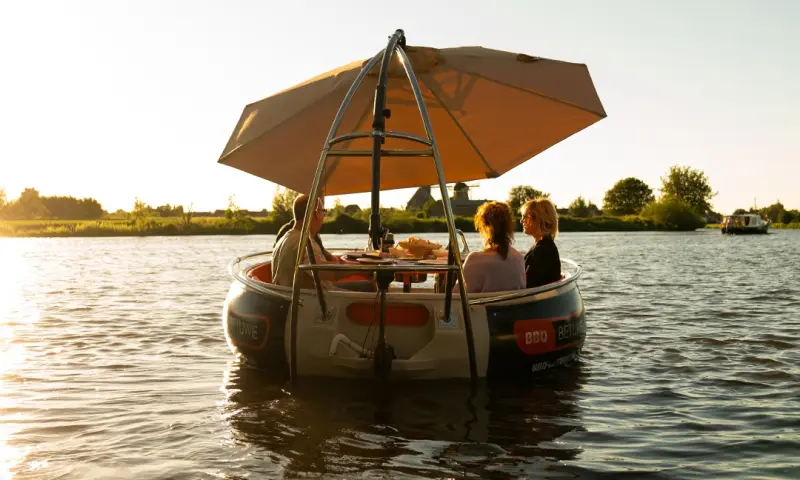 ontspannen op een boot