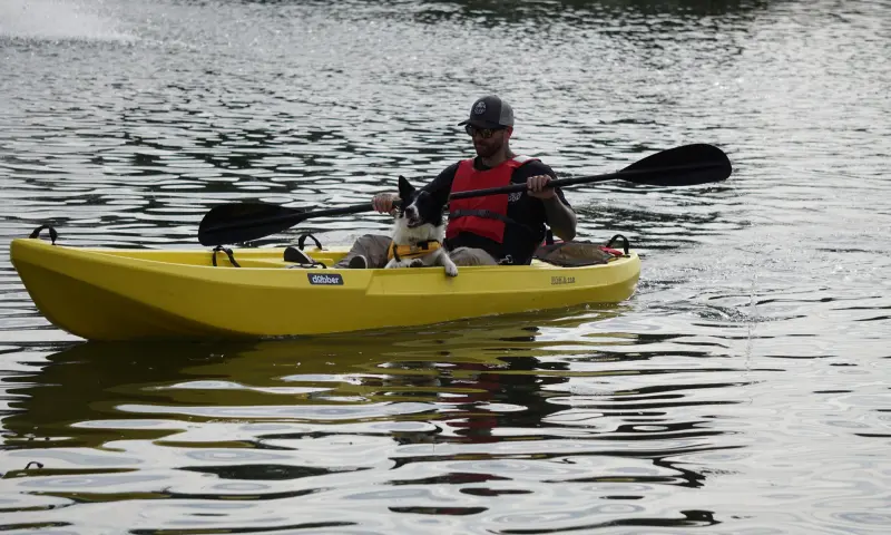 Kajakken op de Schorre