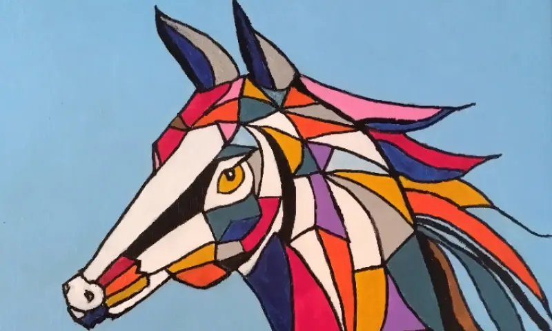 detail schilderij Frank Zorge