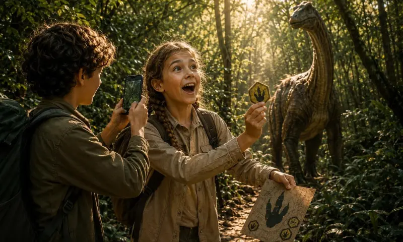 Dino in augmented reality