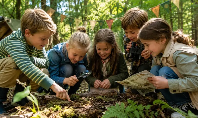 Dierenfeestje in de natuur