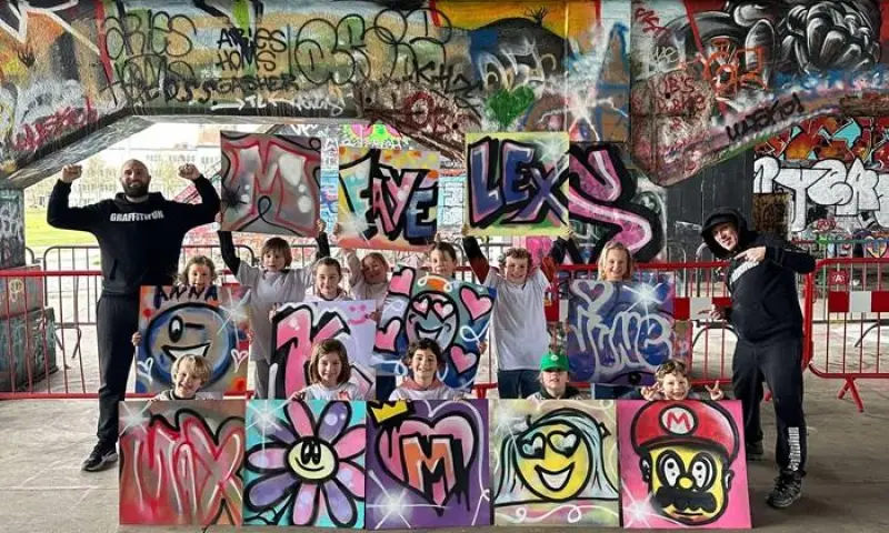 Graffiti kinderfeestje