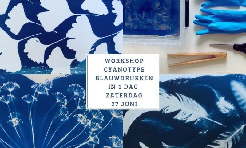 Workshop Cyanotype blauwdrukken
