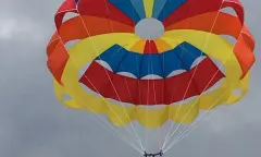Luchtballon in de lucht
