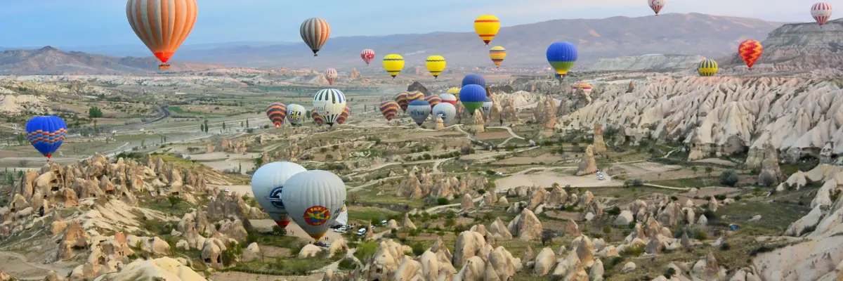 Ballonvaart boven Cappadocië